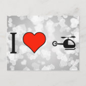 『アイ・ラブ・ウ飛んでいるィズ・ヘリコプター』 ポストカード (正面)