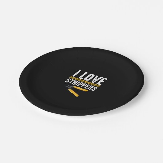 『アイ・ラブ・エレクトリシアン・エレクトリおもしろいクティ』 ペーパープレート (アングル)