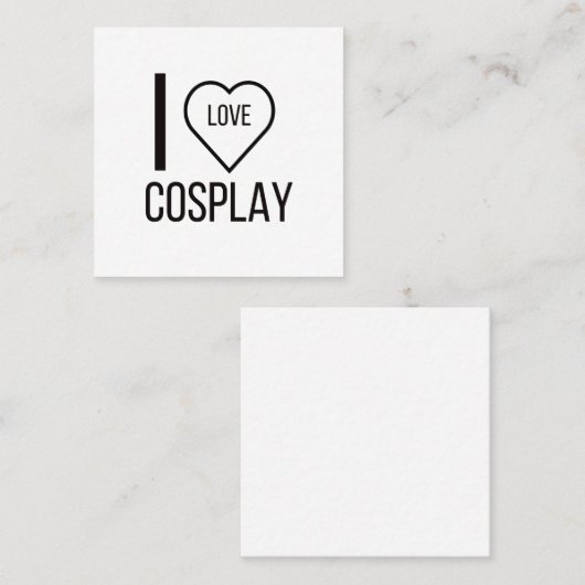 アイ・ラブ・コスペイ スクエア名刺 (正面/裏面)