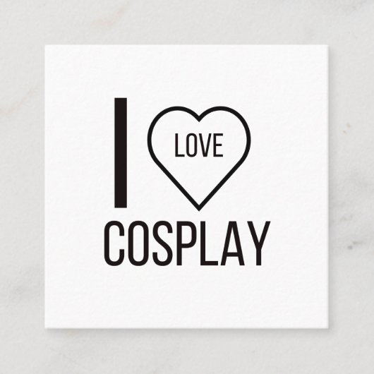 アイ・ラブ・コスペイ スクエア名刺 (正面)