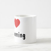 アイ·ラブ·スイミング コーヒーマグカップ (中央)