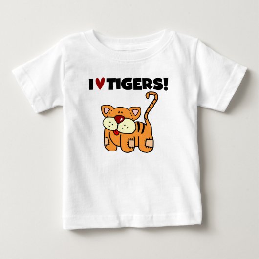 『アイ・ラブ・タイガース』 ベビーTシャツ (正面)