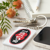 アイ・ラブ・テイラー キーホルダー (正面右)