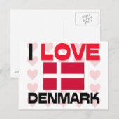 アイ・ラブ・デンマーク ポストカード (正面/裏面)