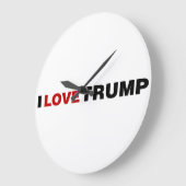 アイ·ラブ·トランプ ラージ壁時計 (傾斜)