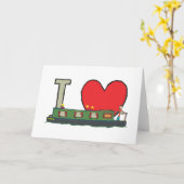 アイ・ラブ・ナローボーツ カード (黄色い花)