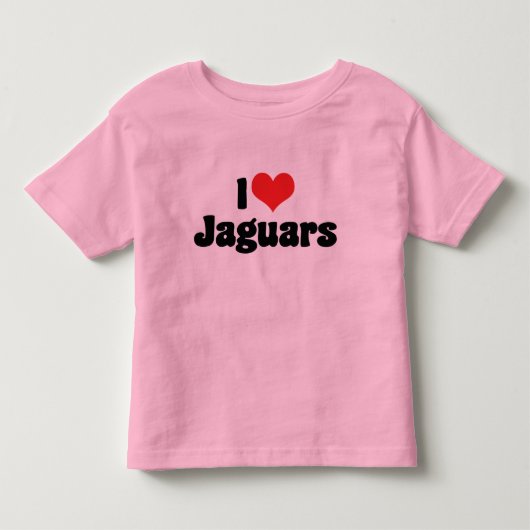 アイ・ラブ・ハート・ジャガーズ トドラーTシャツ (正面)