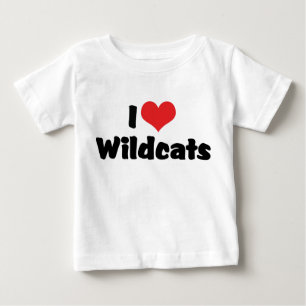 アイ・ラブ・ハート・ワイルドキャッツ ベビーTシャツ
