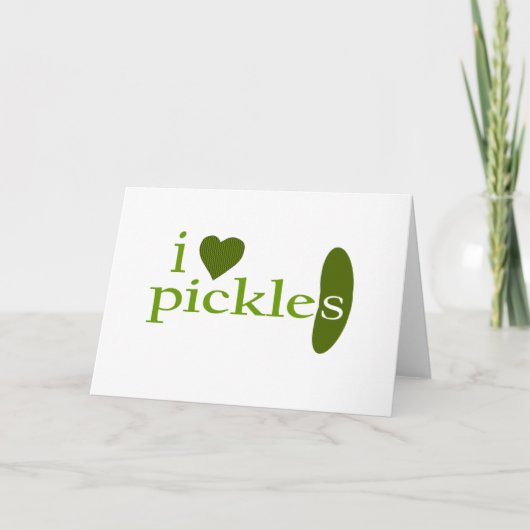 『アイ・ラブ・ピクルス』 カード (正面)