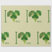 アイ・ラブ・ブロッコリー ラッピングペーパー (フラット)