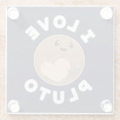 アイ·ラブ·プルート ガラスコースター (裏面)