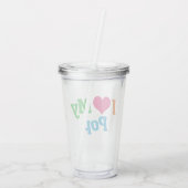 アイ·ラブ·マイポップ・アートの アクリルタンブラー (裏面)