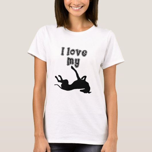 『アイ・ラブ・マイ・グレイハウンド』 Tシャツ (正面)