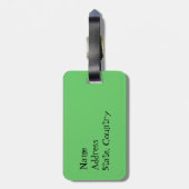 アイ·ラブ·マイ·シーズー（犬）·ツー ラゲッジタグ (裏面縦)