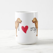 アイ·ラブ·マイ·チェサピーク·ベイ·リトリーバ コーヒーマグカップ (中央)