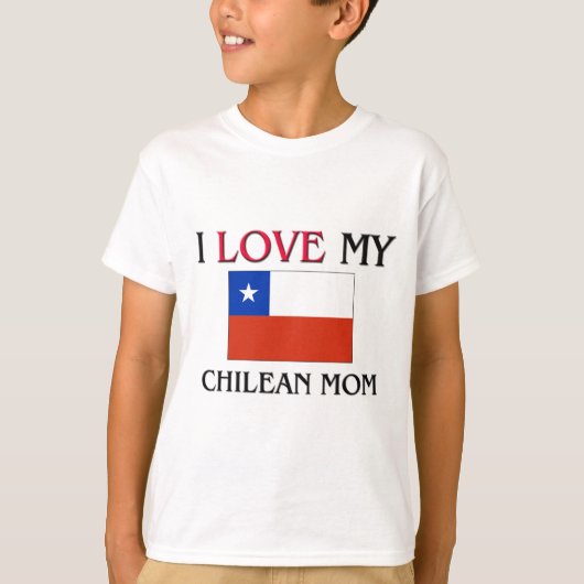 『アイ・ラブ・マイ・チリ・ママ』 Tシャツ (正面)