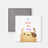 アイ·ラブ·マイ·ドッグc マグネット (正面/裏面)