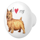 『アイ・ラブ・マイ・ノーウィッチ・テリア』 セラミックノブ (右)