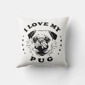 アイ·ラブ·マイ·パグ クッション (裏面)