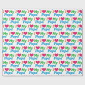 アイ·ラブ·マイ·パパ ラッピングペーパー (フラット)