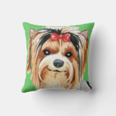 『アイ・ラブ・マイ・ビューア・テリア』 クッション (裏面)