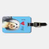 アイ・ラブ・マイ・ビード・コリー ラゲッジタグ (正面横)