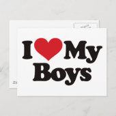 『アイ・ラブ・マイ・ボーイズ』 ポストカード (正面/裏面)
