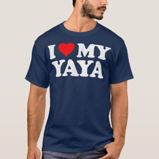 『アイ・ラブ・マイ・ヤヤ・ザ ート・おもしろいおもしろい・ギフト・ティー』 Tシャツ