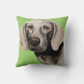 『アイ・ラブ・マイ・ワイマラナー』 クッション (裏面)