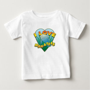 アイ·ラブ·マナテー ベビーTシャツ