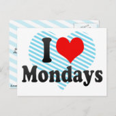 アイ・ラブ・モンデーズ ポストカード (正面/裏面)
