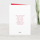 『アイ・ラブ・ユーモダン・フォト&文字・バレンタイン』 カード (裏面)