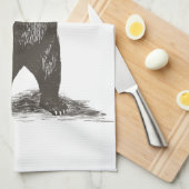 アイ・ラブ・ユー・カリフォルニア キッチンタオル (四つ折り)