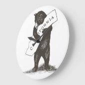 アイ・ラブ・ユー・カリフォルニア ラージ壁時計 (傾斜)