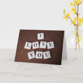 アイ・ラブ・ユー・カード カード (黄色い花)