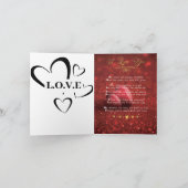 アイ・ラブ・ユー |グリーティングカード カード (内部)