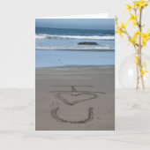 『アイ・ラブ・ユー・サンド・スクリプト』 カード (黄色い花)
