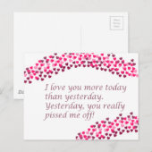 アイ・ラブ・ユー・モア・トゥデイ ポストカード (正面/裏面)