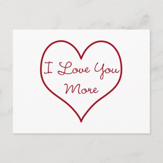 アイ・ラブ・ユー・モア ポストカード (正面)