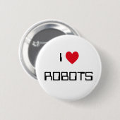 アイ·ラブ·ロボット 缶バッジ (正面&裏面)