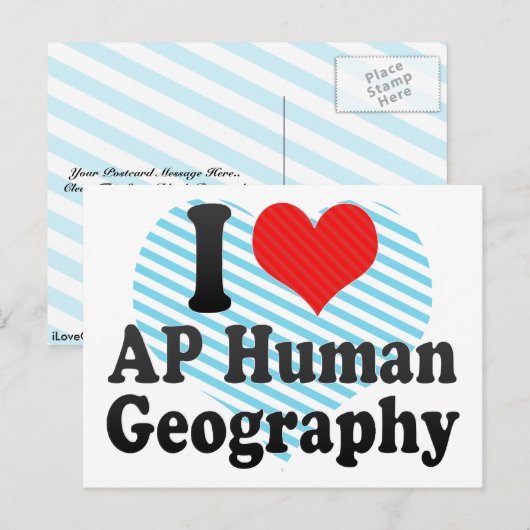 アイ・ラブAP人間地理 ポストカード (正面/裏面)