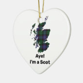 アイ！私はスコットクランのガルブレイスセラミックオーナメント セラミックオーナメント (左)