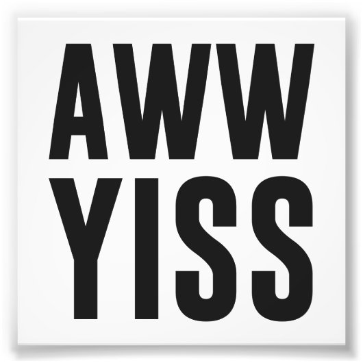 アウィスイスハッピーアウYes フォトプリント (正面)