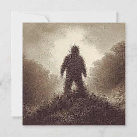 アウィッカーマンオンヒルフォークホラーアンティーク カード (正面)