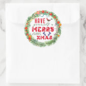 アウェイズアメリーリトルクリスマスホリデーリース ラウンドシール (バッグ)