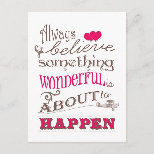 アウェイ信じズ ポストカード (正面)