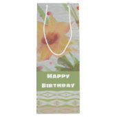 アウォーターカラーフローラトールボトル抱き枕 ワインギフトバッグ (裏面)