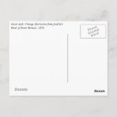 アウク素晴らし:ヴィンテージジャーディンのプリントポストカード ポストカード (裏面)