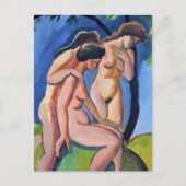 アウグステ・マッケの3つの演技 ポストカード (正面)