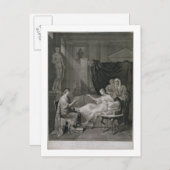 アウグストスとクレオパトラのインタビューが刻まれた ポストカード (正面/裏面)